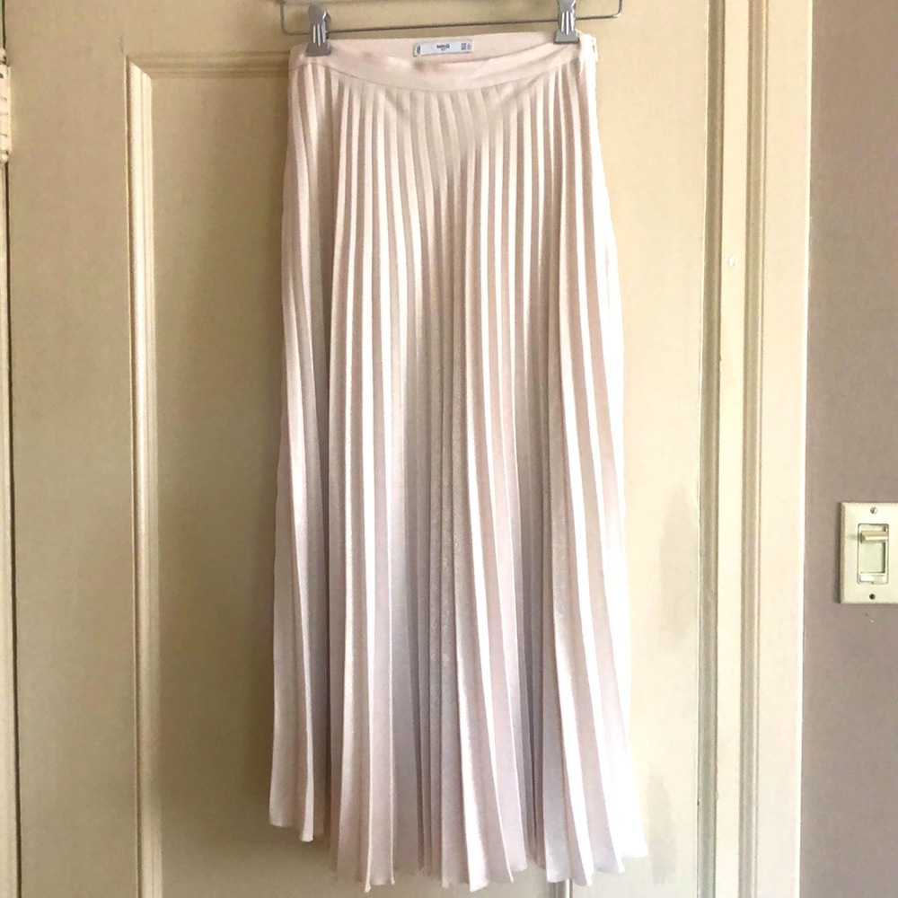 Mango Pleated Midi Skirt